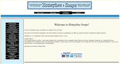 Desktop Screenshot of honeybeesoaps.net