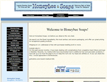 Tablet Screenshot of honeybeesoaps.net